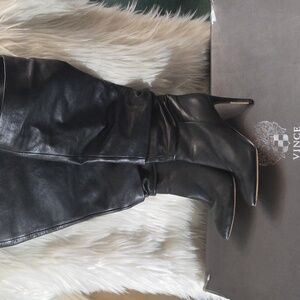 Vince Camuto Charcoal Heeled Boots